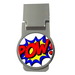 Pow Comic Comic Book Fight Money Clips (round)  by 99art