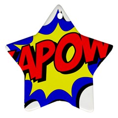 Kapow-comic-comic-book-fight Ornament (star) by 99art
