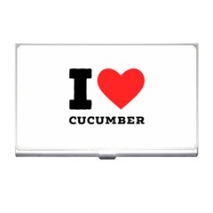 I Love Cucumber Business Card Holder by ilovewhateva