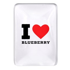 I Love Blueberry  Rectangular Glass Fridge Magnet (4 Pack) by ilovewhateva