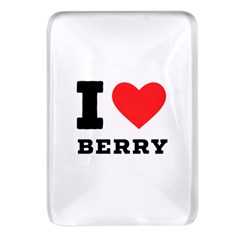 I Love Berry Rectangular Glass Fridge Magnet (4 Pack) by ilovewhateva