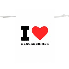 I Love Blackberries  Lightweight Drawstring Pouch (xl) by ilovewhateva