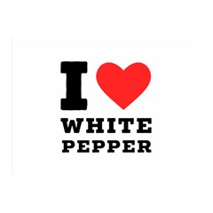 I Love White Pepper Two Sides Premium Plush Fleece Blanket (mini) by ilovewhateva