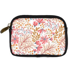 Flowers Pattern Seamless Floral Floral Pattern Digital Camera Leather Case
