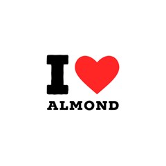I Love Almond  Play Mat (square) by ilovewhateva