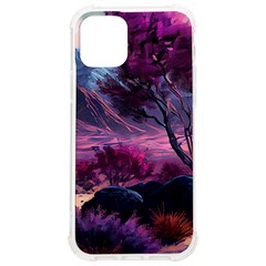 Landscape Landscape Painting Purple Purple Trees Iphone 12/12 Pro Tpu Uv Print Case by Cowasu