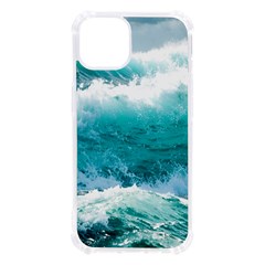 Ai Generated Waves Ocean Sea Tsunami Nautical Blue Sea Iphone 13 Tpu Uv Print Case by Cowasu