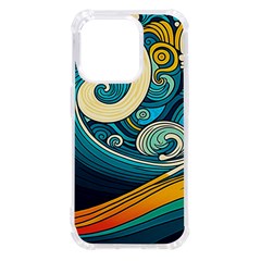 Waves Wave Ocean Sea Abstract Whimsical Abstract Art Iphone 14 Pro Tpu Uv Print Case by Cowasu