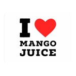 I love mango juice  Two Sides Premium Plush Fleece Blanket (Mini) 35 x27  Blanket Back