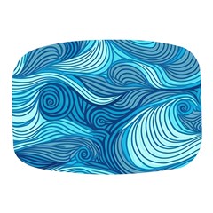 Ocean Waves Sea Abstract Pattern Water Blue Mini Square Pill Box by danenraven