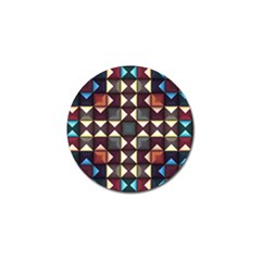 Symmetry Geometric Pattern Texture Golf Ball Marker