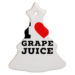 I Love Grape Juice Christmas Tree Ornament (two Sides) by ilovewhateva