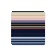 Horizontal Line Strokes Color Lines Square Magnet