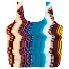 Line Vertical Lines Color Lines Full Print Recycle Bag (xxxl) by Bangk1t