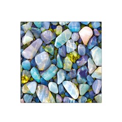 Stones Gems Multi Colored Rocks Satin Bandana Scarf 22  X 22  by Bangk1t