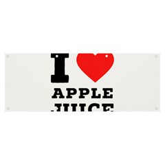 I Love Apple Juice Banner And Sign 8  X 3  by ilovewhateva