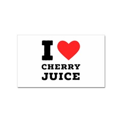 I Love Cherry Juice Sticker Rectangular (10 Pack) by ilovewhateva