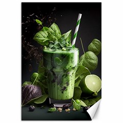 Drink Spinach Smooth Apple Ginger Canvas 20  X 30  by Ndabl3x