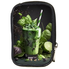 Drink Spinach Smooth Apple Ginger Compact Camera Leather Case by Ndabl3x