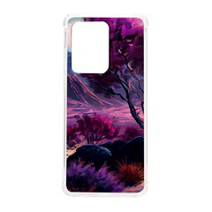 Landscape Painting Purple Tree Samsung Galaxy S20 Ultra 6 9 Inch Tpu Uv Case