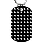 Background Dots Circles Graphic Dog Tag (Two Sides)