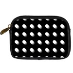 Background Dots Circles Graphic Digital Camera Leather Case