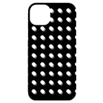 Background Dots Circles Graphic iPhone 14 Plus Black UV Print Case