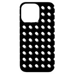 Background Dots Circles Graphic iPhone 14 Pro Max Black UV Print Case