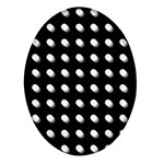 Background Dots Circles Graphic Oval Glass Fridge Magnet (4 pack)
