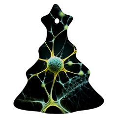 Neuron Network Christmas Tree Ornament (two Sides) by Ndabl3x
