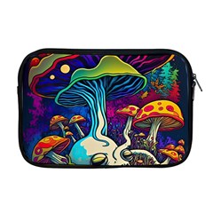 Mushrooms Fungi Psychedelic Apple Macbook Pro 17  Zipper Case by Ndabl3x