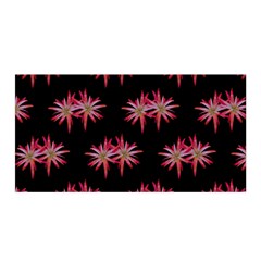 Chic Dreams Botanical Motif Pattern Design Satin Wrap 35  X 70  by dflcprintsclothing