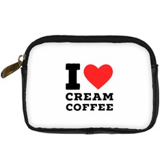 I Love Cream Coffee Digital Camera Leather Case by ilovewhateva