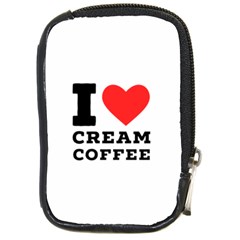 I Love Cream Coffee Compact Camera Leather Case by ilovewhateva