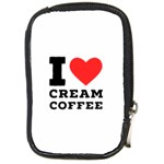 I love cream coffee Compact Camera Leather Case Front