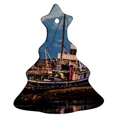 End Of The World: Nautical Memories At Ushuaia Port, Argentina Christmas Tree Ornament (two Sides) by dflcprintsclothing