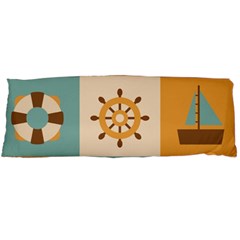 Nautical-elements-collection Body Pillow Case (dakimakura) by Wav3s