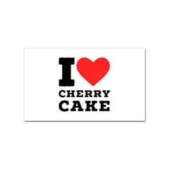 I Love Cherry Cake Sticker (rectangular) by ilovewhateva