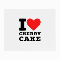 I Love Cherry Cake Small Glasses Cloth by ilovewhateva