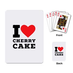 I Love Cherry Cake Playing Cards Single Design (rectangle) by ilovewhateva