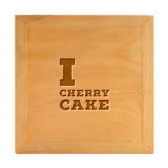 I Love Cherry Cake Wood Photo Frame Cube by ilovewhateva