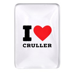 I Love Cruller Rectangular Glass Fridge Magnet (4 Pack) by ilovewhateva