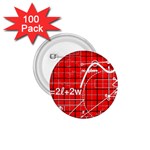 Geometry Mathematics Cube 1.75  Buttons (100 pack) 
