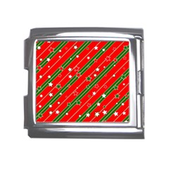 Christmas Paper Star Texture Mega Link Italian Charm (18mm) by Ndabl3x