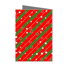 Christmas Paper Star Texture Mini Greeting Cards (pkg Of 8)