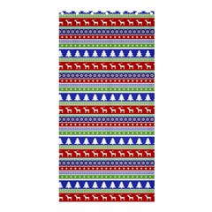 Christmas Color Stripes Pattern Shower Curtain 36  X 72  (stall)  by Ndabl3x