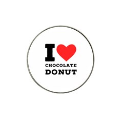 I Love Chocolate Donut Hat Clip Ball Marker (4 Pack) by ilovewhateva
