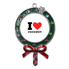 I Love Coconut Metal X mas Lollipop With Crystal Ornament by ilovewhateva