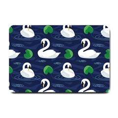 Swan Pattern Elegant Design Small Doormat by Vaneshart