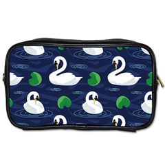 Swan Pattern Elegant Design Toiletries Bag (two Sides) by Vaneshart